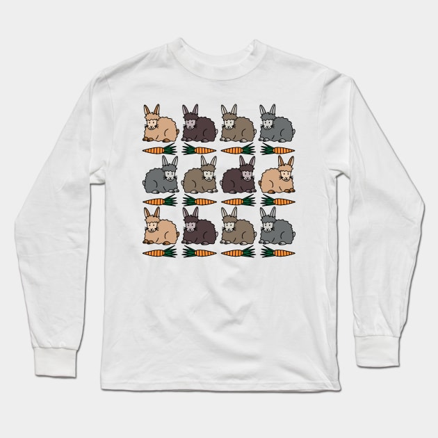 Fluffy Rabbits Long Sleeve T-Shirt by HLeslie Design